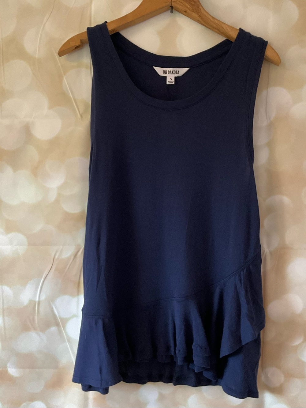 Bb Dakota Blue Sleeveless Blouse